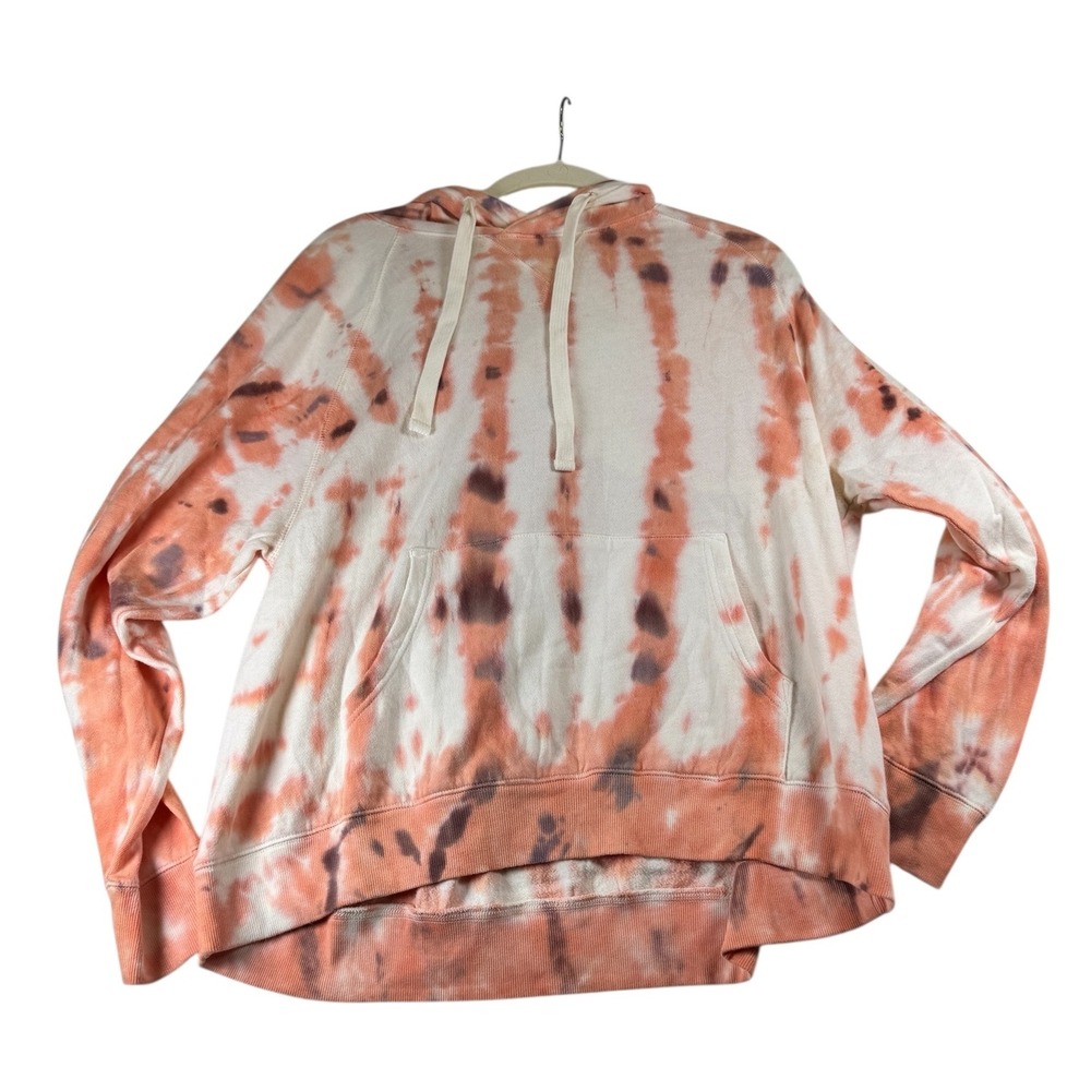 Old Navy XL Tie Dye Hoodie Pullover‎ Sweatshirt Long Sleeve Orange White XL